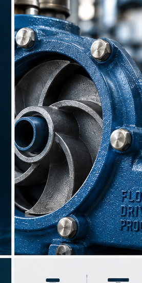 Blue centrifugal pump